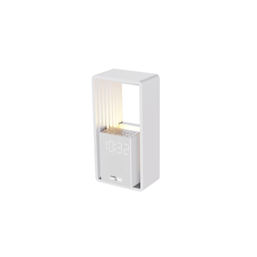 Lâmpada de mesa LED com despertador e carregamento CALM LED/3,5W/5V