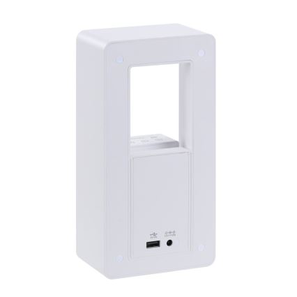 Lâmpada de mesa LED com despertador e carregamento CALM LED/3,5W/5V