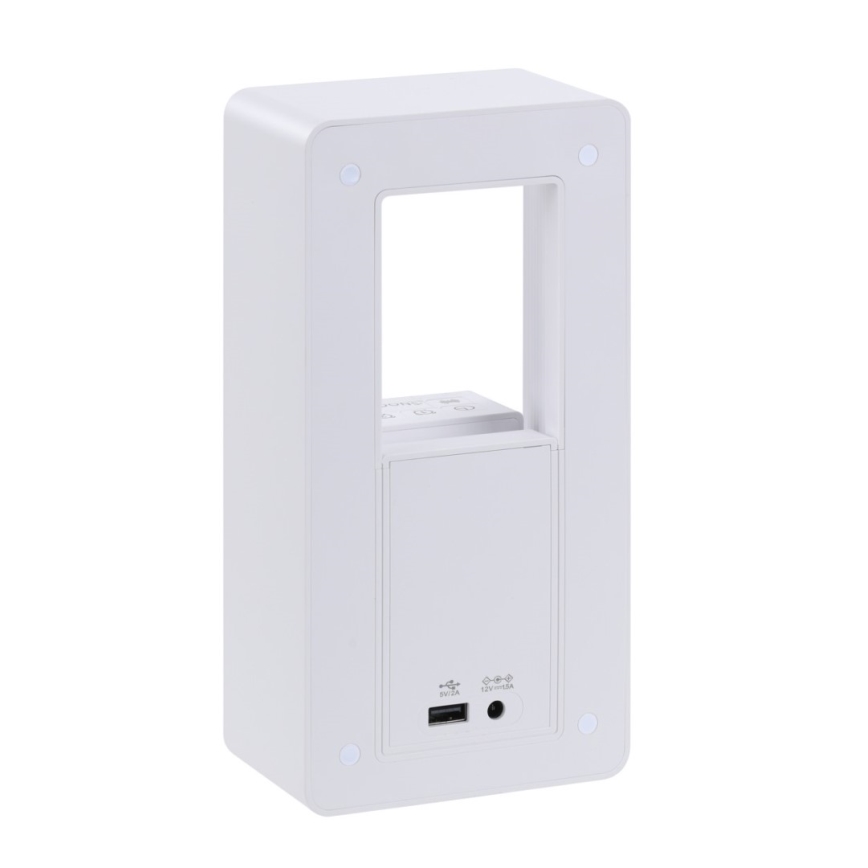 Lâmpada de mesa LED com despertador e carregamento CALM LED/3,5W/5V