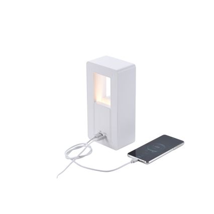Lâmpada de mesa LED com despertador e carregamento CALM LED/3,5W/5V