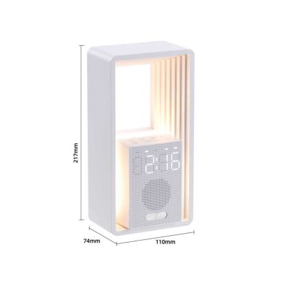 Lâmpada de mesa LED com despertador e carregamento CALM LED/3,5W/5V