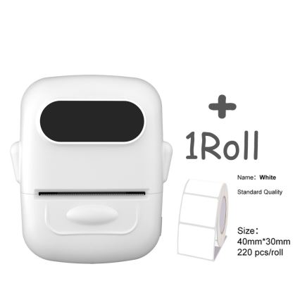 Impressora de etiquetas digital USB-C + etiquetas autocolantes 40x30mm