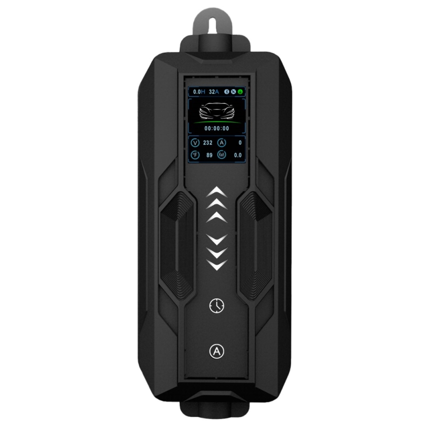 Immax - Estação de Carregamento Portátil para Veículos Elétricos (EV) AC Tipo 2 16 A / 380 V 11 kW + Ficha 230 V 5 m Wi-Fi Tuya