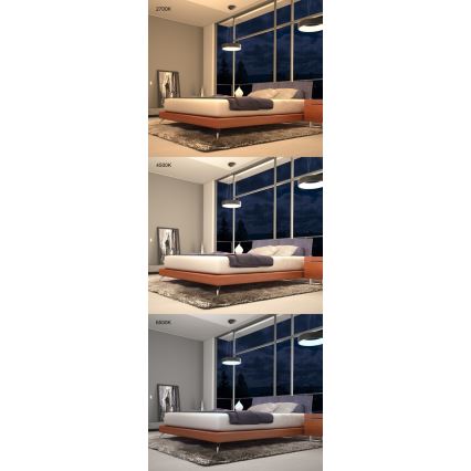 Immax NEO 07020L - Candelabro suspenso LED com regulação com controlo remoto AGUJERO LED/30W/230V Tuya