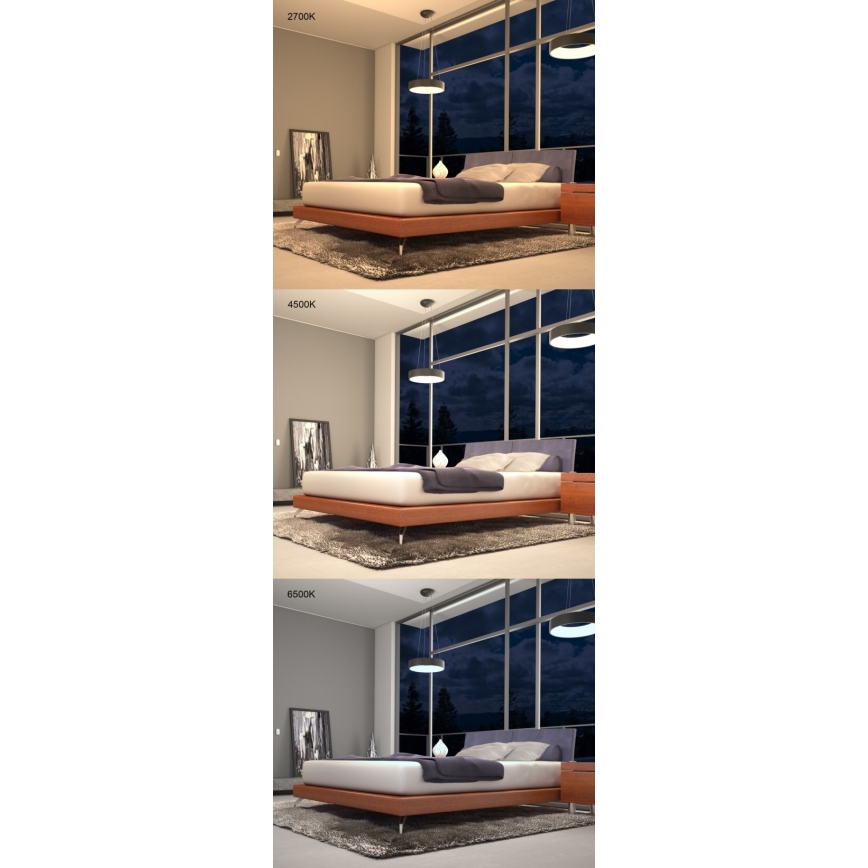 Immax NEO 07020L - Candelabro suspenso LED com regulação com controlo remoto AGUJERO LED/30W/230V Tuya