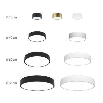 Immax Neo 07024L-15BD - Conjunto 2x Iluminação de teto LED com regulação RONDATE branco 2xLED/12W/230V + controlo remoto Tuya