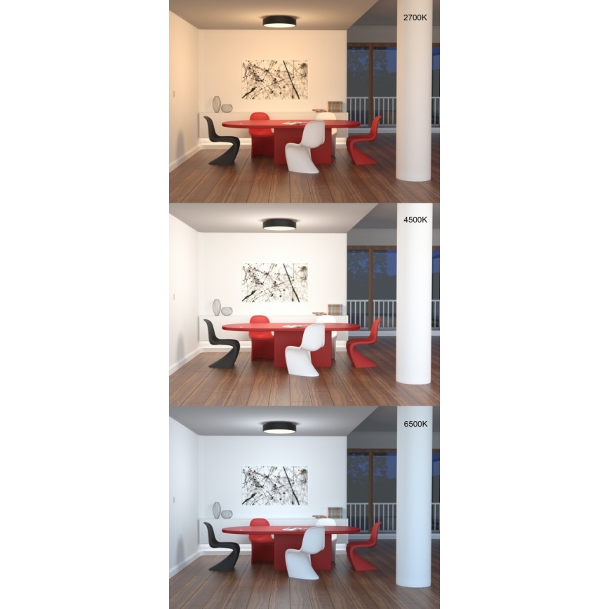 Immax Neo 07024L-15BD - Conjunto 2x Iluminação de teto LED com regulação RONDATE branco 2xLED/12W/230V + controlo remoto Tuya