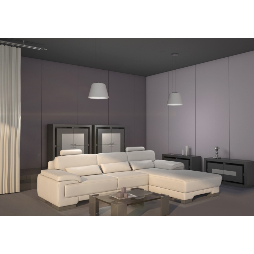 Immax NEO 07053L - Lustre LED RGBW regulável em cabo CONO 1xE27/8,5W/230V 32 cm Tuya + comando à distância