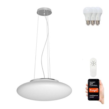 Immax NEO 07056L-LED RGBW Luminária suspensa regulável em cabo ELIPTICO 3xE27/8,5W/100-240V Tuya + comando à distância