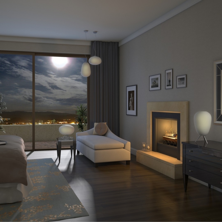 Immax NEO 07066L - Lustre LED RGBW regulável COCONO 1xE27/8,5W/100-240V 24 cm Tuya + controlo remoto