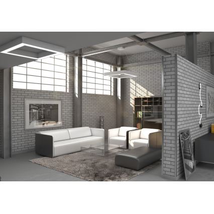 Immax NEO 07071L - Lustre LED regulável em cabo CANTO LED/60W/230V 80x80 cm Tuya + comando à distância