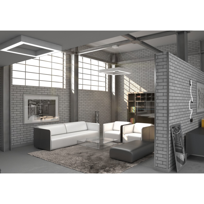 Immax NEO 07071L - Lustre LED regulável em cabo CANTO LED/60W/230V 80x80 cm Tuya + comando à distância