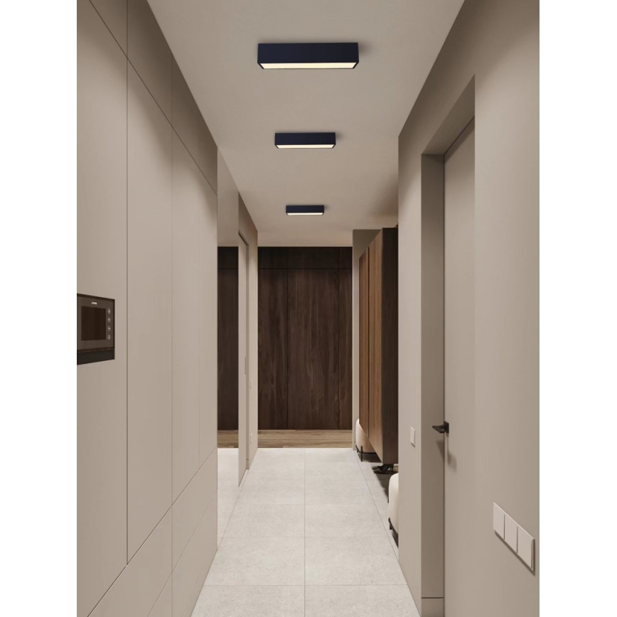 Immax NEO 07074-60 - Iluminação de teto LED com regulação CANTO LED/34W/230V preto Tuya + controlo remoto