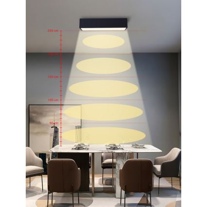 Immax NEO 07074-60 - Iluminação de teto LED com regulação CANTO LED/34W/230V preto Tuya + controlo remoto