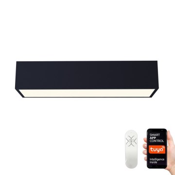 Immax NEO 07074-60 - Iluminação de teto LED com regulação CANTO LED/34W/230V preto Tuya + controlo remoto