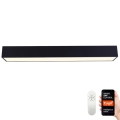 Immax NEO 07074-90 - Iluminação de teto LED com regulação CANTO LED/50W/230V preto Tuya + controlo remoto