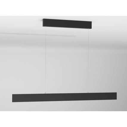 Immax NEO 07076L - Lustre LED dimmerável em cabo preto LISTON LED/18W/230V Tuya + controlo remoto