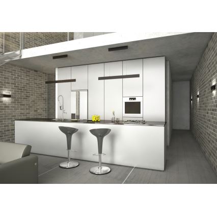 Immax NEO 07086L - Luminária de parede LED dimmerizável LISTON LED/8W/230V preta Tuya + controlo remoto