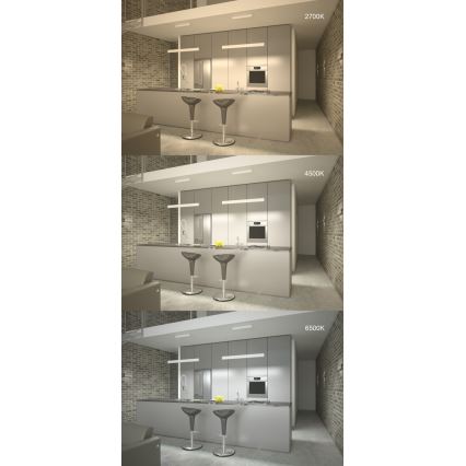 Immax NEO 07086L - Luminária de parede LED dimmerizável LISTON LED/8W/230V preta Tuya + controlo remoto