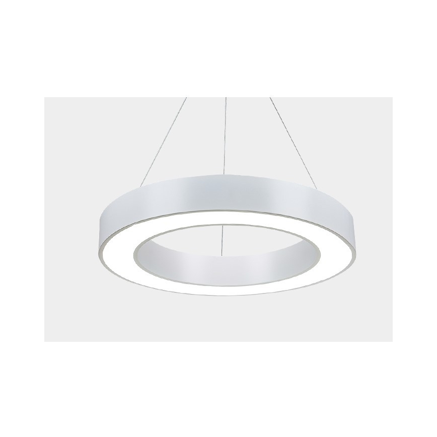 Immax NEO 07091L - Lustre LED regulável em cabo PASTEL LED/52W/230V 60 cm branco Tuya + controlo remoto