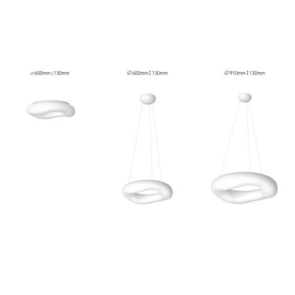 Immax NEO 07101L - Lustre LED regulável em cabo PULPO LED/60W/230V 91 cm Tuya + controlo remoto