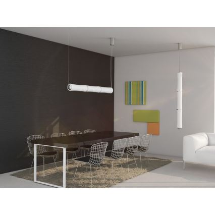 Immax NEO 07102L - Lustre LED dimmerizável em cabo BAMBOOS LED/30W/230V 90 cm Tuya + comando à distância