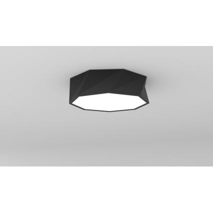 Immax NEO 07130-B40 - LED SMART Iluminação de teto com regulação DIAMANTE preto LED/31W/230V + controlo remoto 40cm Tuya ZigBee