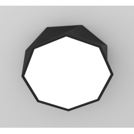 Immax NEO 07130-B40 - LED SMART Iluminação de teto com regulação DIAMANTE preto LED/31W/230V + controlo remoto 40cm Tuya ZigBee