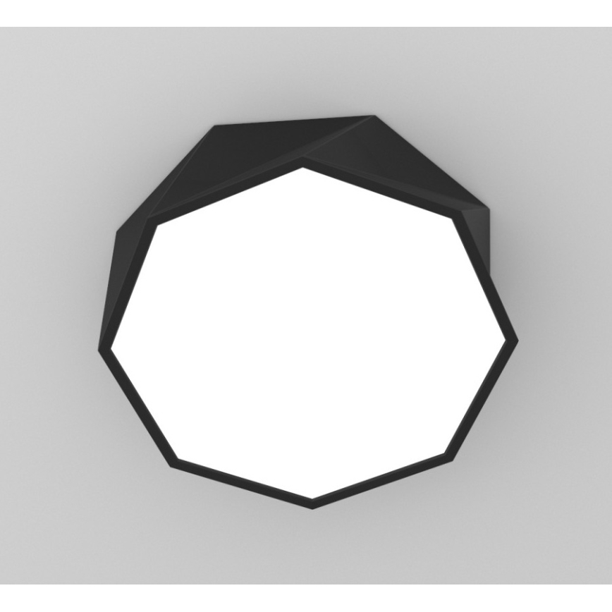 Immax NEO 07130-B40 - LED SMART Iluminação de teto com regulação DIAMANTE preto LED/31W/230V + controlo remoto 40cm Tuya ZigBee