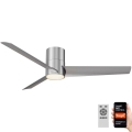 Immax NEO 07135-S - Ventilador de teto LED FRESH LED/18W/230V Wi-Fi Tuya cromo mate + controlo remoto