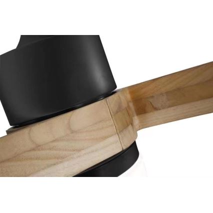 Immax NEO 07136-B - Ventoinha de teto LED SOFISTICADO LED/18W/230V carvalho Wi-Fi Tuya + comando