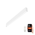 Immax NEO 07137-W - Luminária de parede LED SMART regulável LINEA branca LED/40W/230V + controlo remoto 76 cm Tuya ZigBee