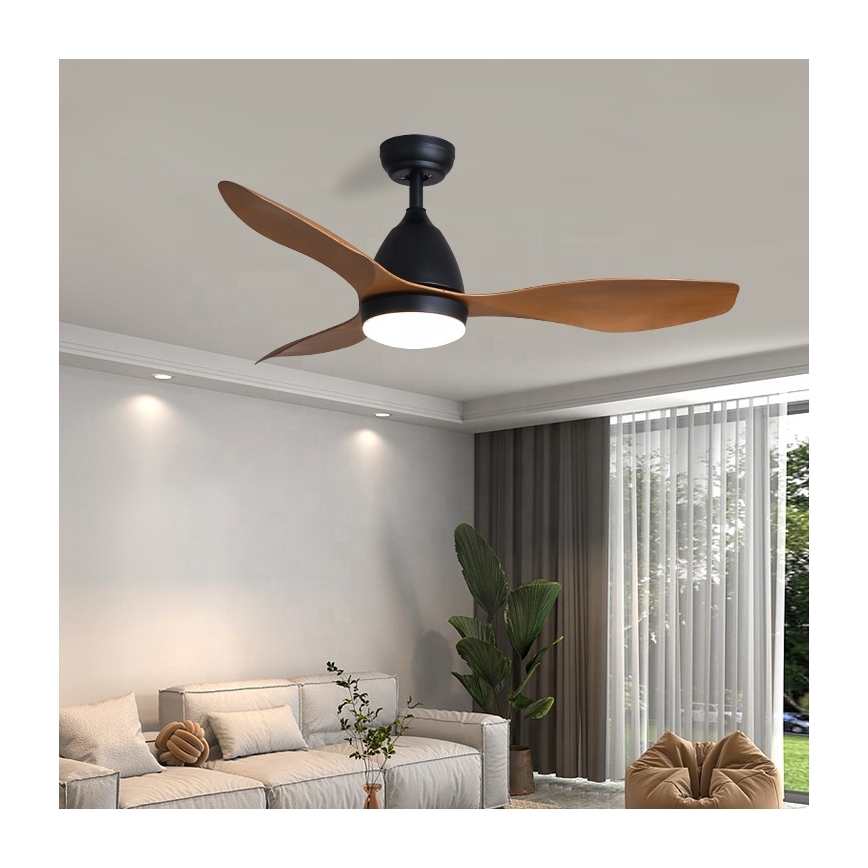 Immax NEO 07141-B - Ventilador de teto LED NEO LITE FRESCO LED/18W/230V Tuya Wi-Fi preto/marrom + controlo remoto
