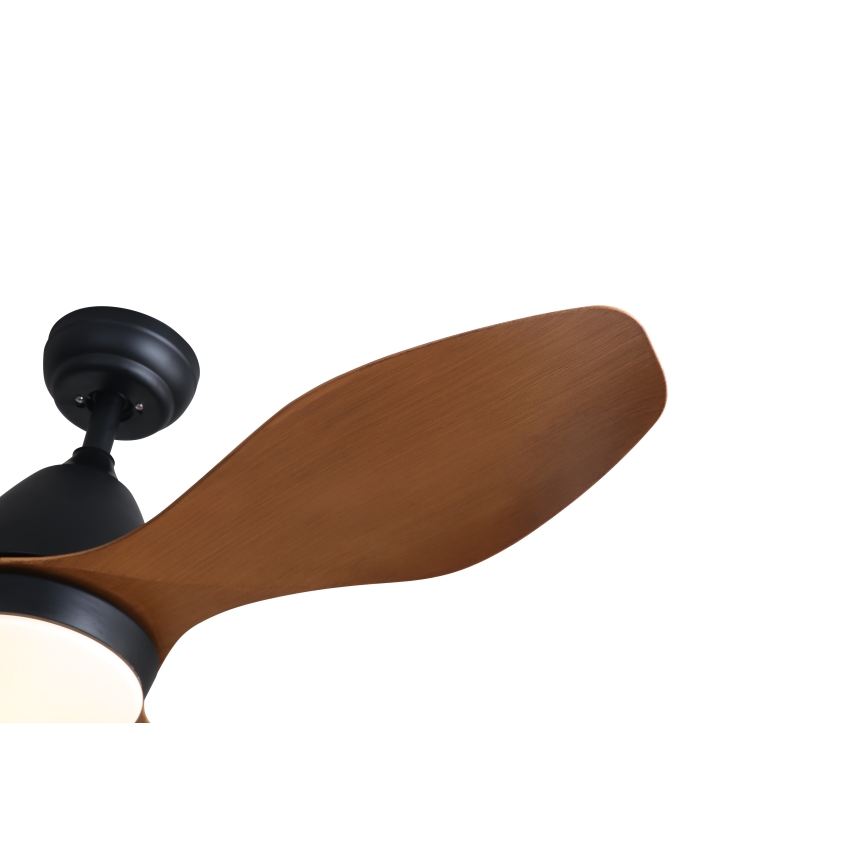 Immax NEO 07141-B - Ventilador de teto LED NEO LITE FRESCO LED/18W/230V Tuya Wi-Fi preto/marrom + controlo remoto