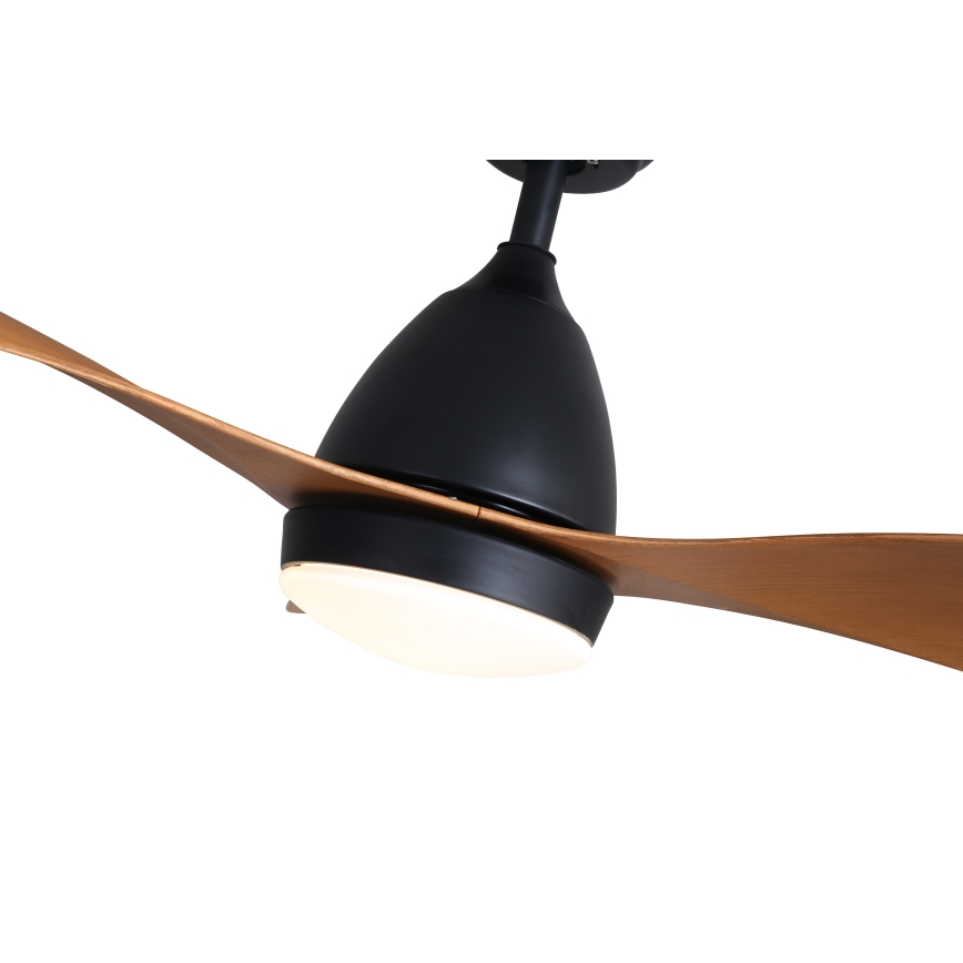 Immax NEO 07141-B - Ventilador de teto LED NEO LITE FRESCO LED/18W/230V Tuya Wi-Fi preto/marrom + controlo remoto