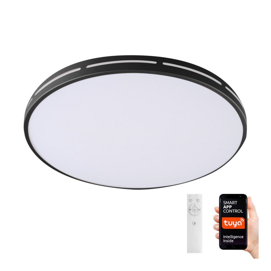 Immax NEO 07145-B42 - Iluminação de teto LED com regulação NEO LITE VISTAS LED/24W/230V Wi-Fi preta + controlo remoto