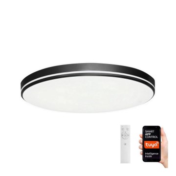 Immax NEO 07148-B40 - Luminária de teto LED dimmerizável NEO LITE AREAS LED/24W/230V Tuya Wi-Fi preta + controlo remoto