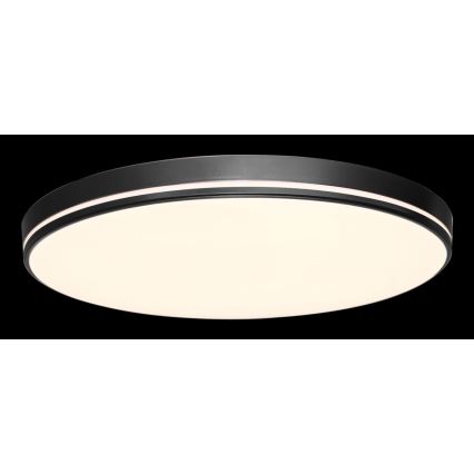 Immax NEO 07148-B40 - Luminária de teto LED dimmerizável NEO LITE AREAS LED/24W/230V Tuya Wi-Fi preta + controlo remoto