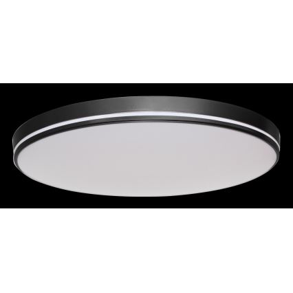 Immax NEO 07148-B40 - Luminária de teto LED dimmerizável NEO LITE AREAS LED/24W/230V Tuya Wi-Fi preta + controlo remoto