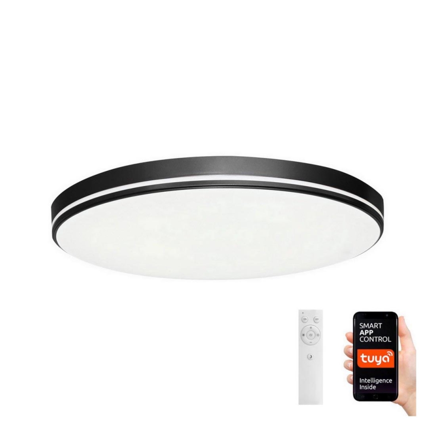 Immax NEO 07148-B51 - Iluminação de teto LED com regulação NEO LITE AREAS LED/48W/230V Tuya Wi-Fi preta + controlo remoto