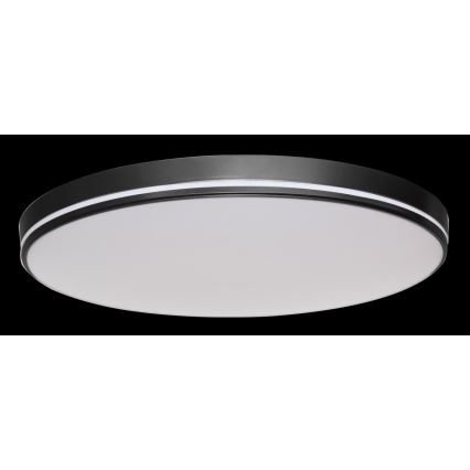 Immax NEO 07148-B51 - Iluminação de teto LED com regulação NEO LITE AREAS LED/48W/230V Tuya Wi-Fi preta + controlo remoto