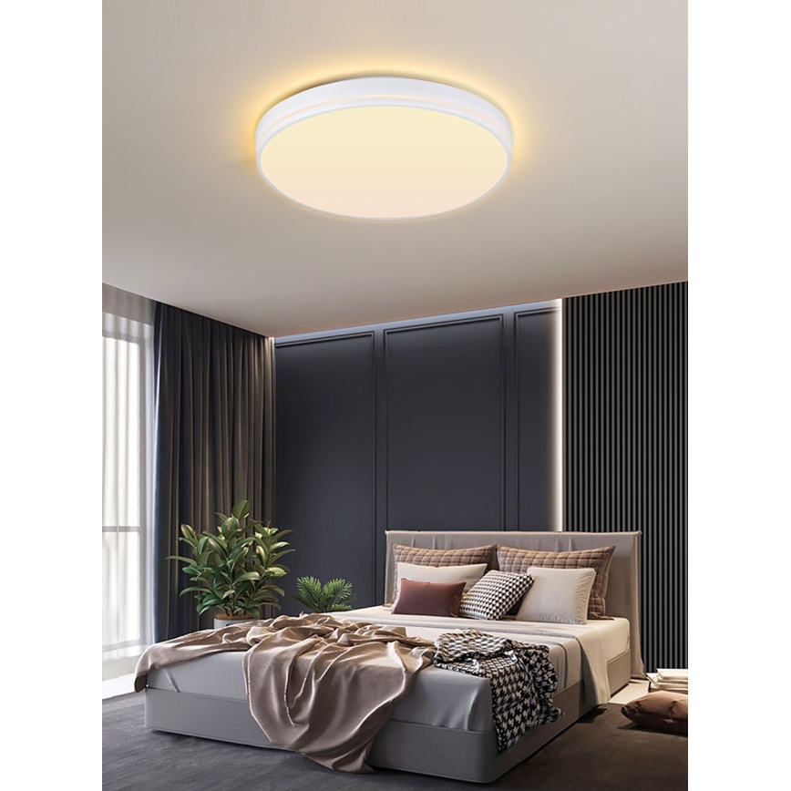 Immax NEO 07149-W51 - Iluminação de teto LED com regulação NEO LITE AREAS LED/48W/230V Tuya Wi-Fi branca + comando