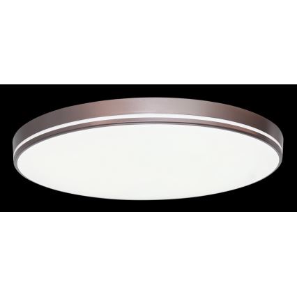 Immax NEO 07150-C40 - Iluminação de teto LED com regulação NEO LITE AREAS LED/24W/230V Tuya Wi-Fi castanha + controlo remoto