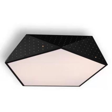 Immax NEO 07151-B40 - Luminária de teto LED dimmerizável BRILIANT LED/20W/230V Wi-Fi Tuya preta + controlo remoto