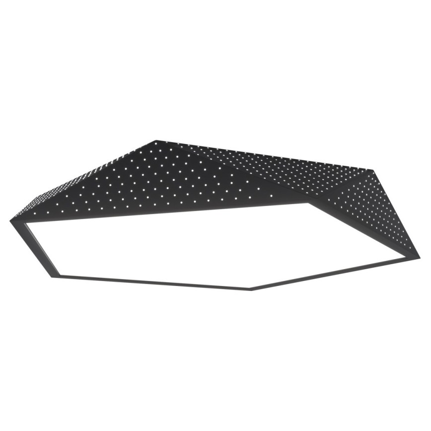 Immax NEO 07151-B80 - Iluminação de teto LED com regulação BRILIANT LED/56W/230V Wi-Fi Tuya preta + controlo remoto