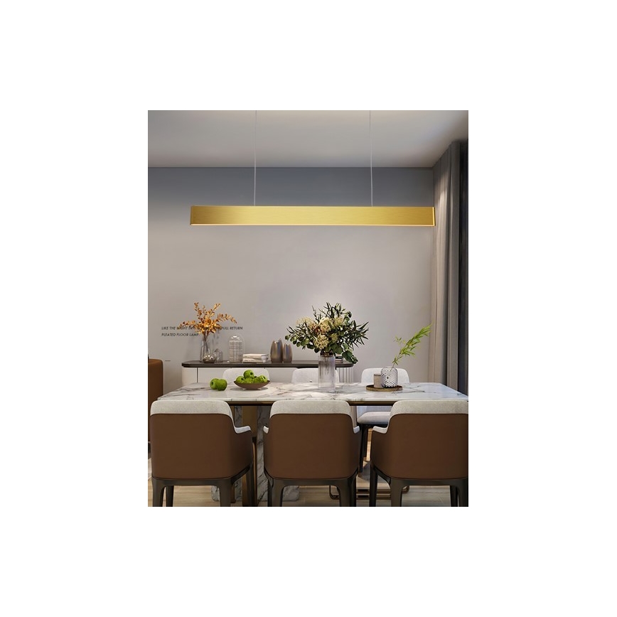 Immax NEO 07157-G120X - LED RGB+CCTW Candelabro suspenso com regulação MILANO LED/40W/230V Tuya dourada