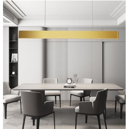 Immax NEO 07157-G120X - LED RGB+CCTW Candelabro suspenso com regulação MILANO LED/40W/230V Tuya dourada