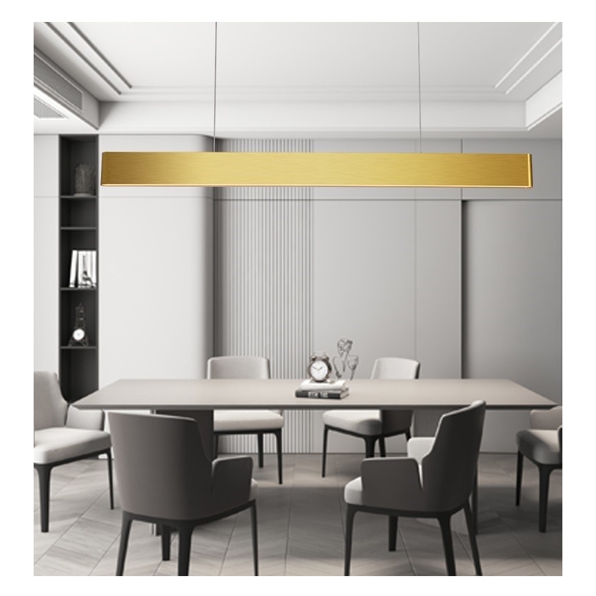 Immax NEO 07157-G120X - LED RGB+CCTW Candelabro suspenso com regulação MILANO LED/40W/230V Tuya dourada