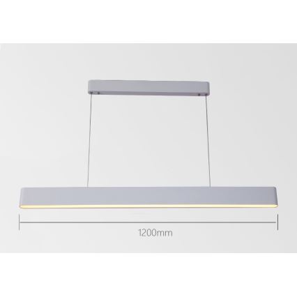 Immax NEO 07157-W120X - LED RGB+CCT Candelabro suspenso com regulação MILANO LED/40W/230V Tuya branco