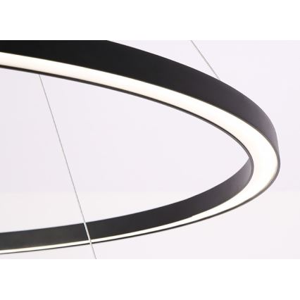 Immax NEO 07158-B80 - Candelabro suspenso LED com regulação FINO LED/60W/230V Tuya black + controlo remoto